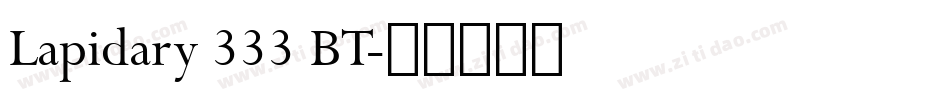 Lapidary 333 BT字体转换